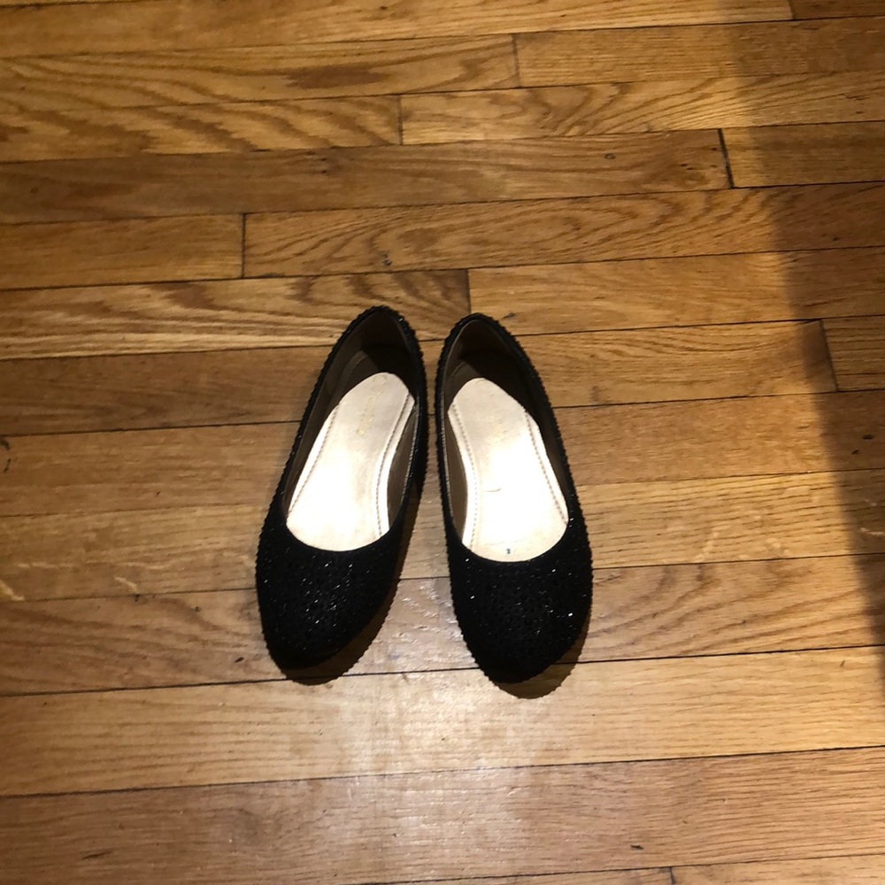 Black sparkly dress shoes